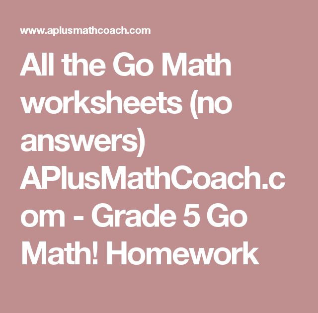 math homework grade 5