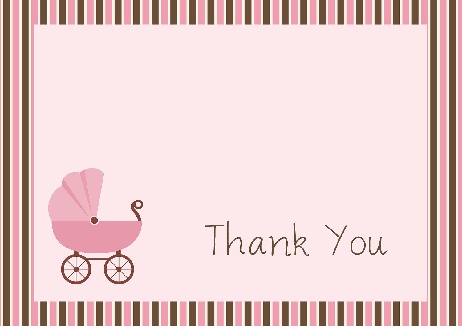 20 Printable Thank You Cards for All Purposes Kitty Baby Love Regarding Thank You Card Template For Baby Shower