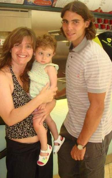 Rafael Nadal Baby - Rafa and baby boy 2 - Rafael Nadal Photo (9781644