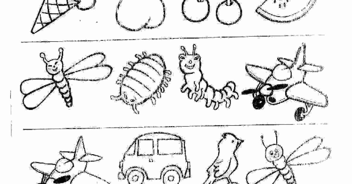 Dibujos Para Pintar Para Ninos De Inicial - Dibujos De Ninos
