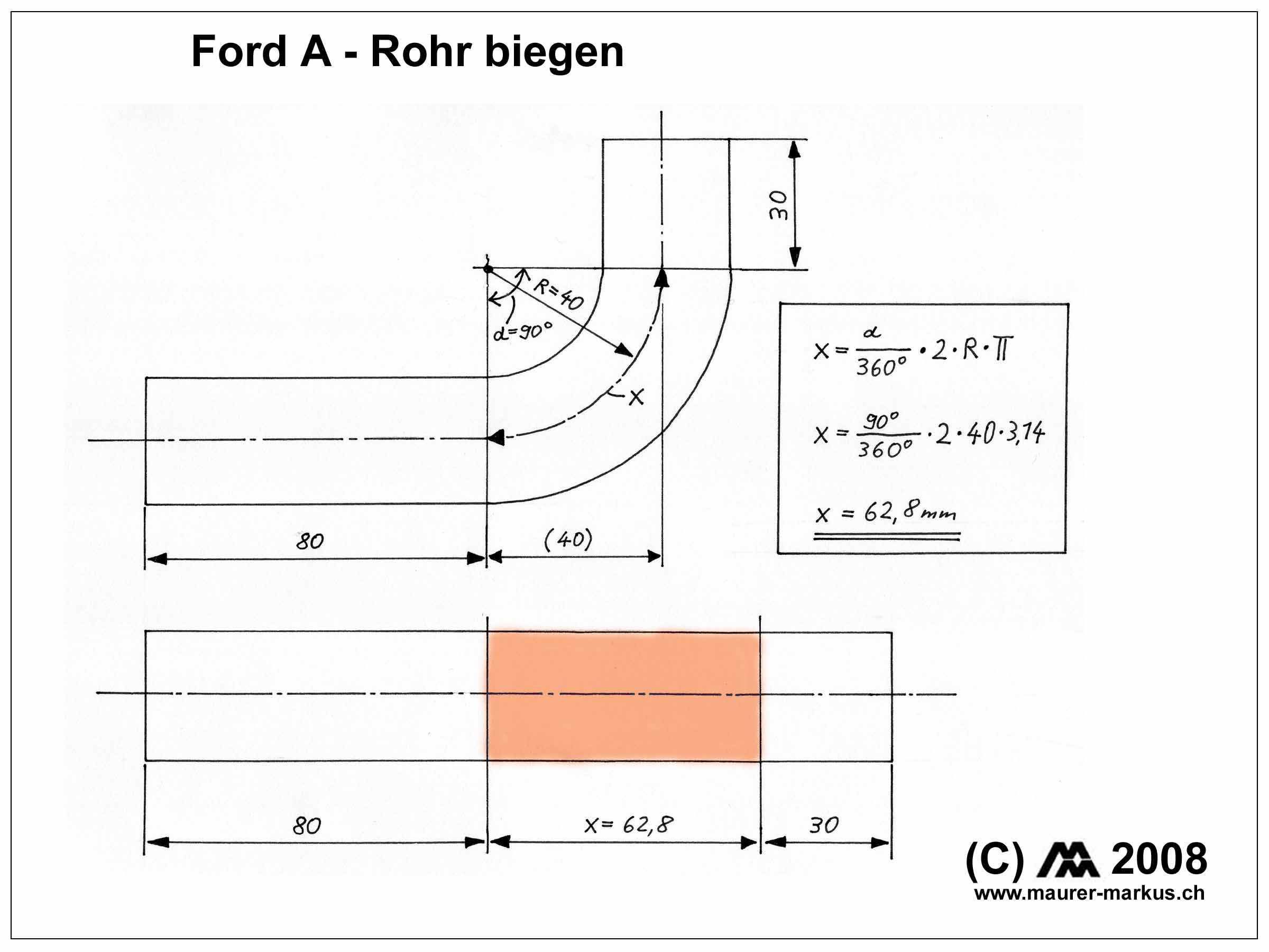 Edelstahl elemente: Rohrbogen radius berechnen