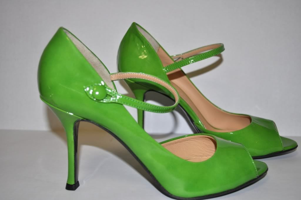 zappos green heels
