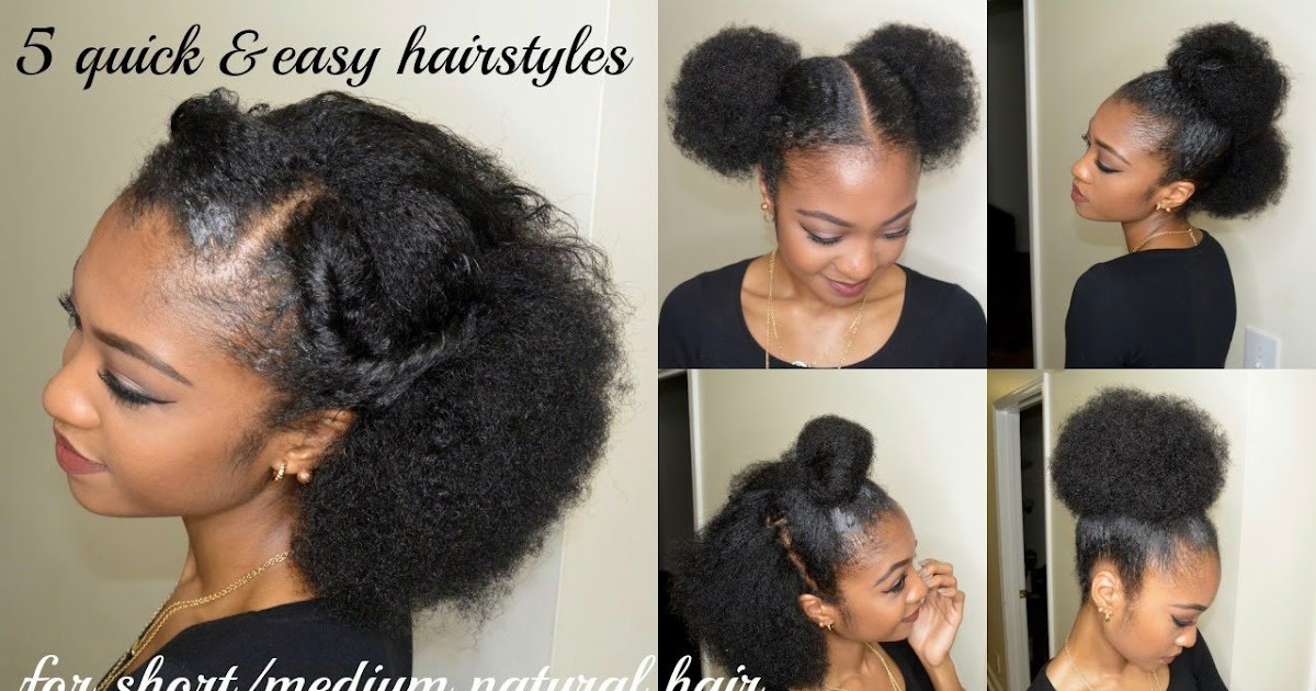 Quick Easy Hairstyles For Short Black Hair - viagra911