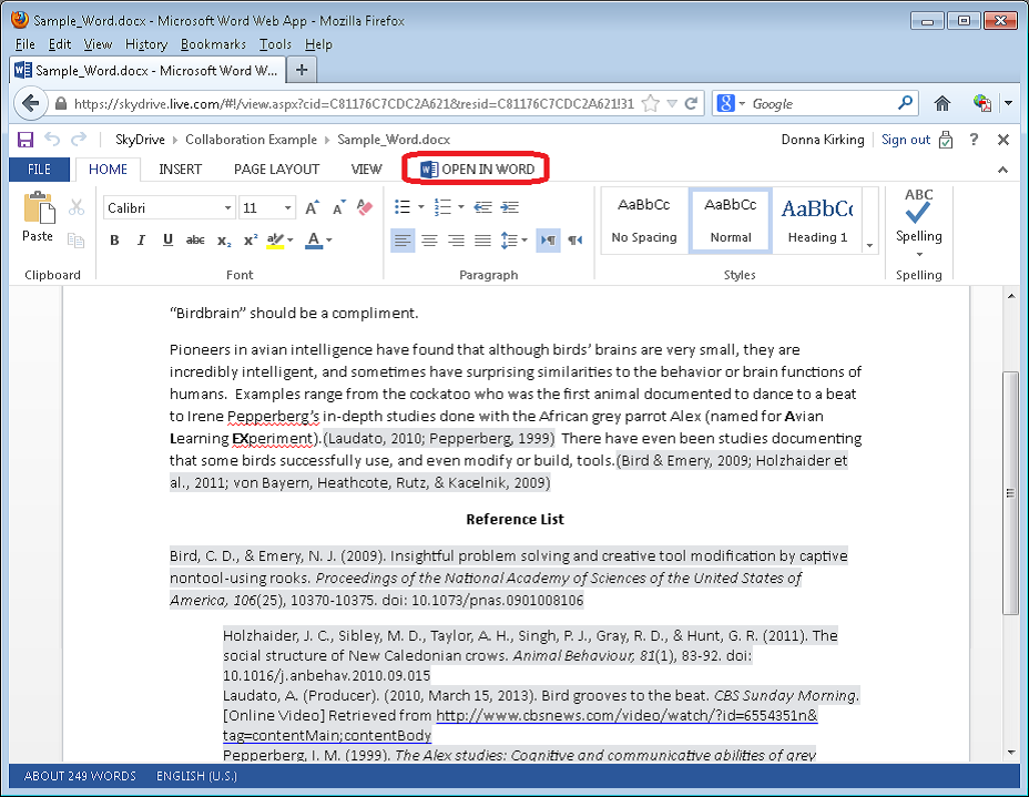 Format Bibliography Endnote X7