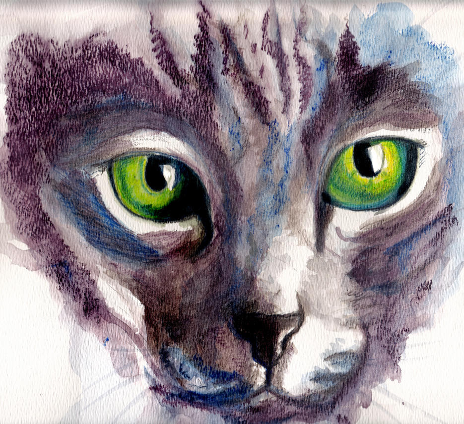 pic of one of my cat paintings
