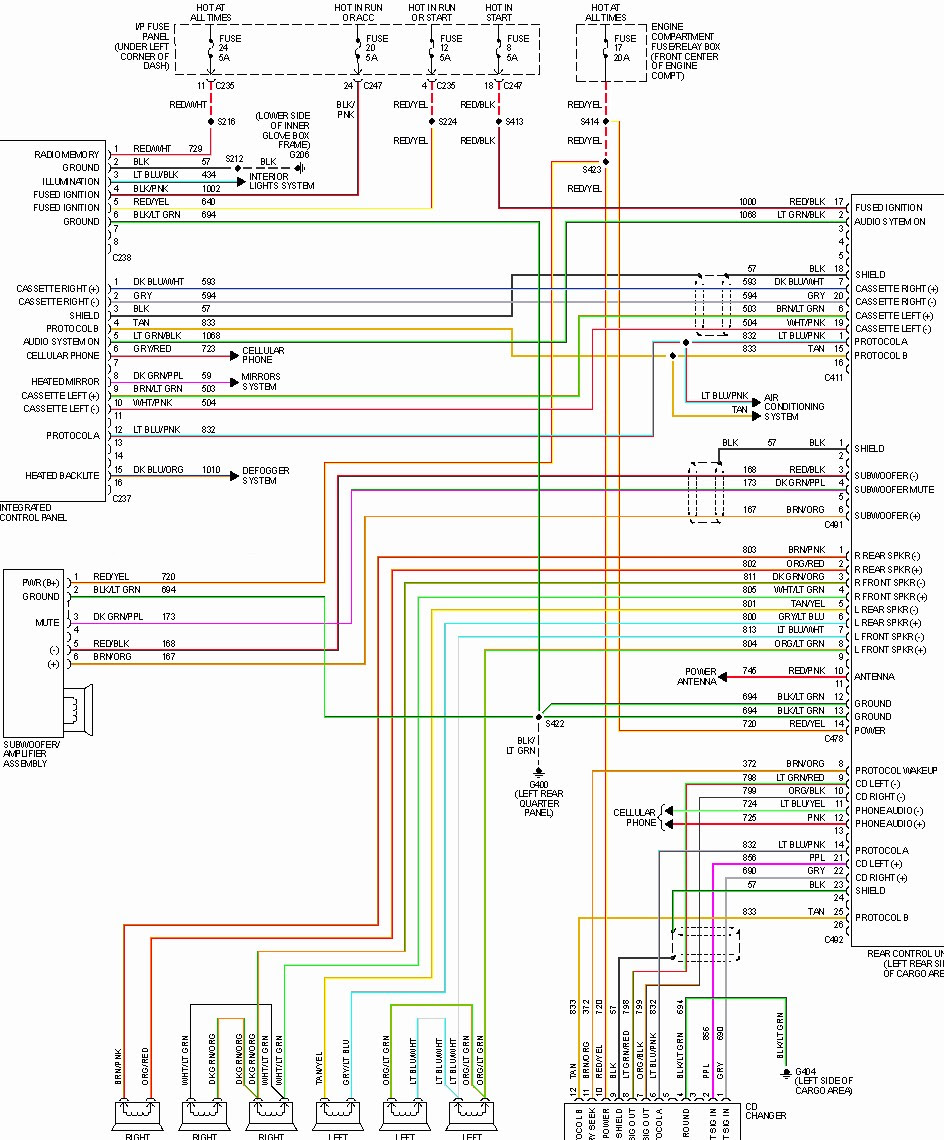 1997 Ford Mustang Stereo Wiring Diagram - richinspire