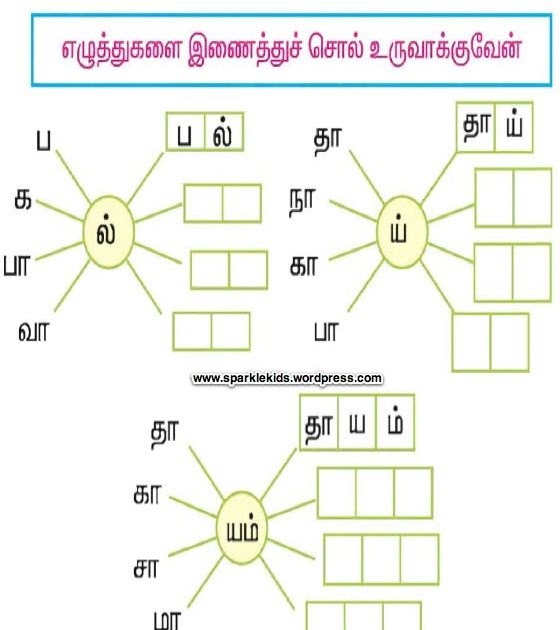 Tamil Nouns Worksheet