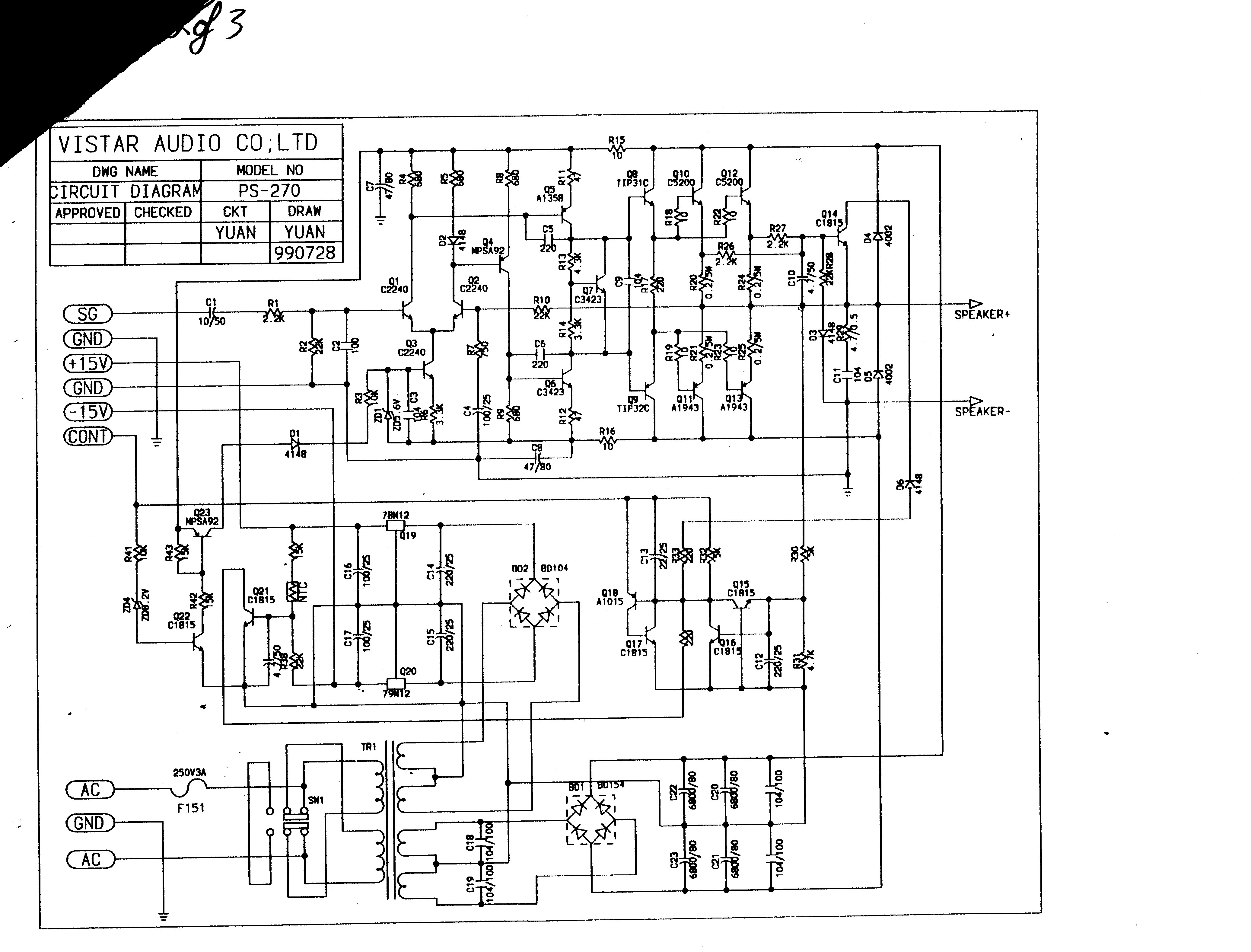 Diagram Of Subwoofer Circuit