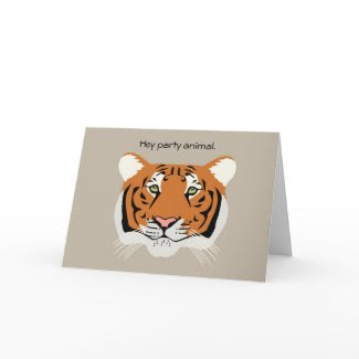Tiger Birthday Card zazzle_card