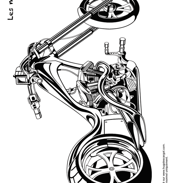 Voiture Coloriage Moto  Coloriage moto de course à imprimer et colorier