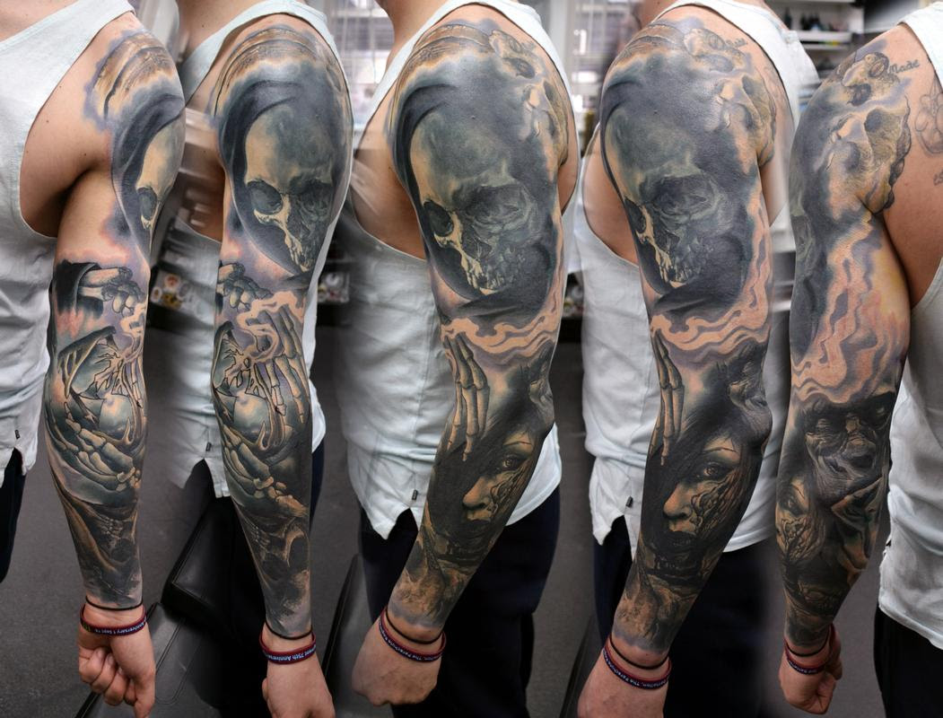 Realistic Grim Reaper Tattoo Ideas - wide 7