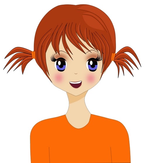 Clipart Of A Girl Ponytail - Clipart