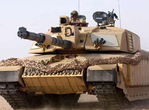 The British Army has 227 Challenger 2 main battle tanks