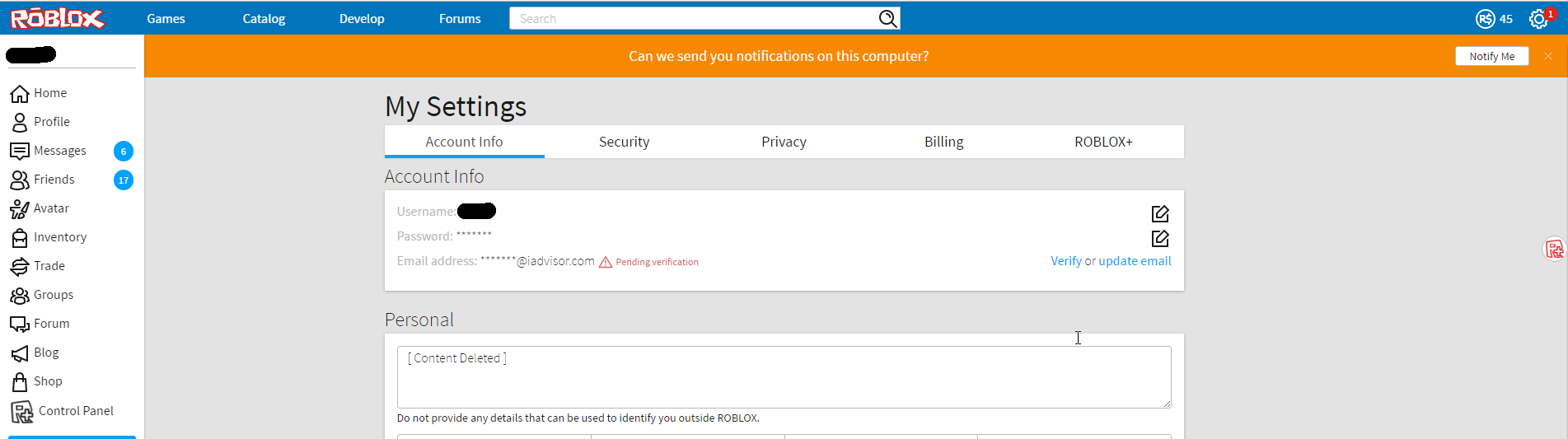 Roblox Parent Email Pending Verification