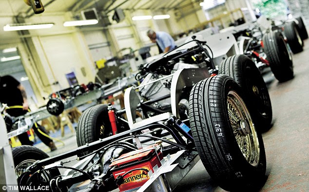 2. Chassis assembly is the first stage in the process: Morgan's Classic and Aero chassis designs have separate build stations; the Classic, as here, has no wiring, whereas the Aero is more sophisticated