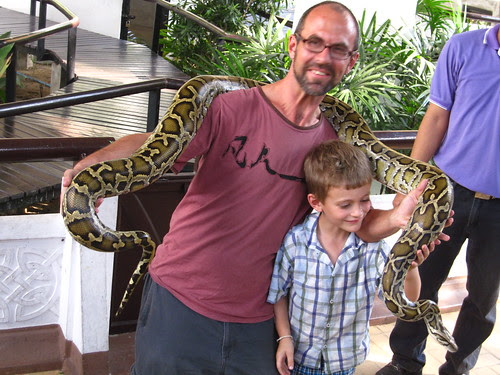 Me, X, and snake, Bangkok
