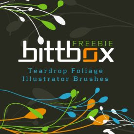 Teardrop Foliage Illustrator Brushes