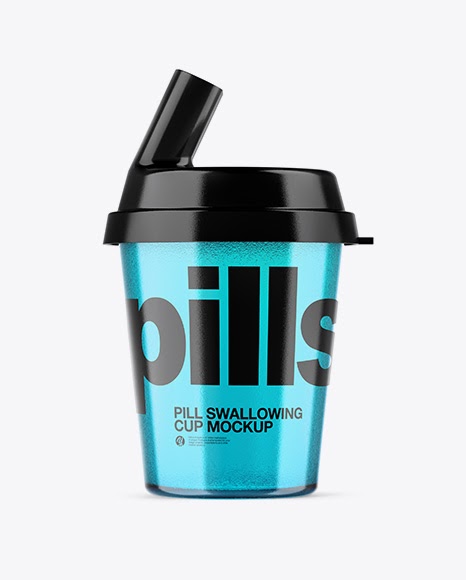 Download Plastic Pill Swallowing Cup PSD Mockup