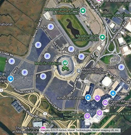 Metlife Stadium Parking Map
