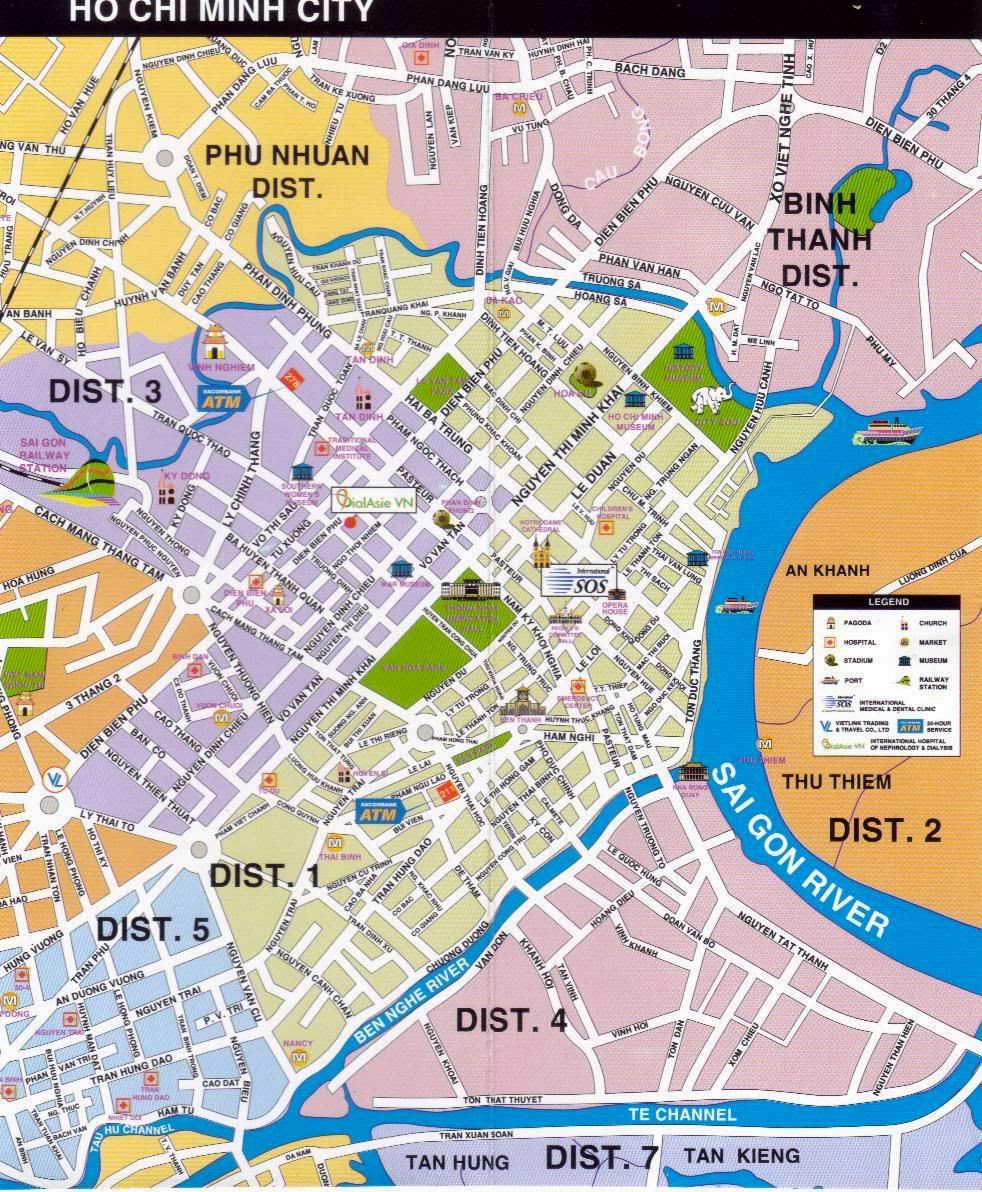 Saigon District 1 Map