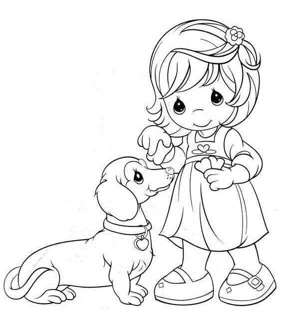 Dachshund Puppy Birthday Coloring Page : DOG coloring pages - Dachshund