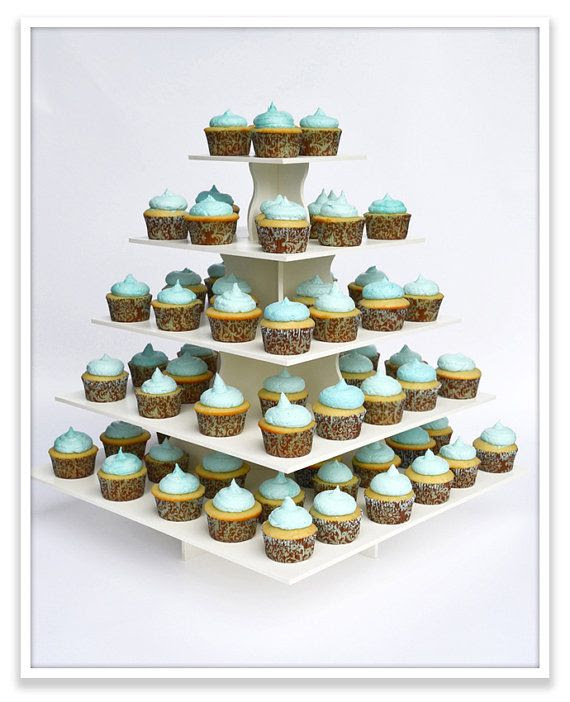 Best Square Cupcake TowerReusable by AllCustomGifts on Etsy, $61.95
