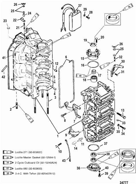 Mercury Marine V-150 HP (EFI) Cylinder Block & End Caps Parts