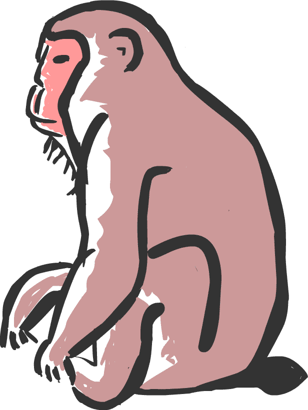 Japan Image 猿 イラスト 簡単
