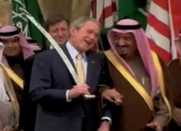 Bush given saber to rattle