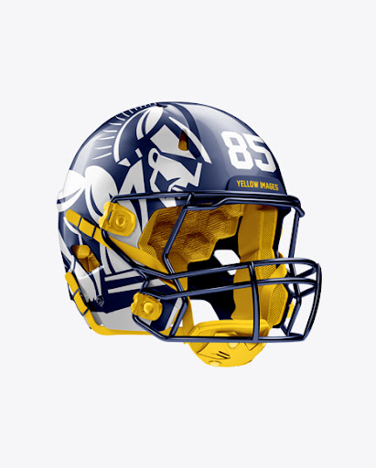 Download American Football Helmet Mockup - Halfside View