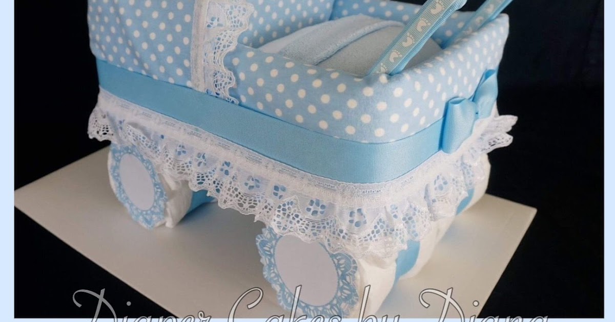 How To Make A Diaper Stroller Cake For A Boy GreenStarCandy