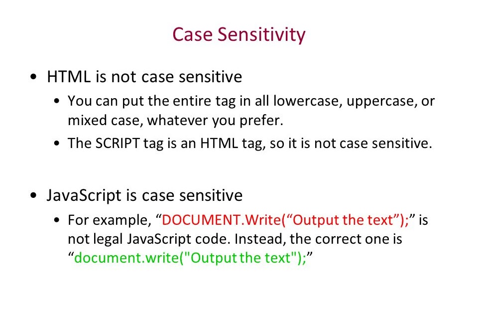 37 javascript is case sensitive modern javascript blog
