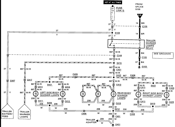 1990 ford F350 Rear light wiring ~Owner Pdf Manual