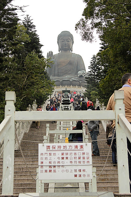 The Tian Tan Buddha at the Po Lin Monastery in Hong Kong