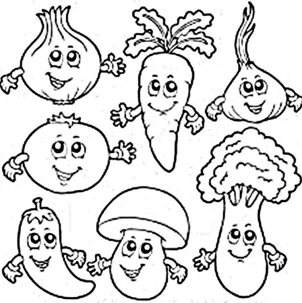 Vegetables Coloring Pictures For Preschoolers \u2013 All Superheroes