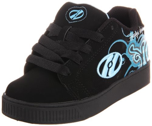 Heelys Dreamer Skate Shoe (Little Kid/Big Kid),Black/Blue,4 M US Big ...