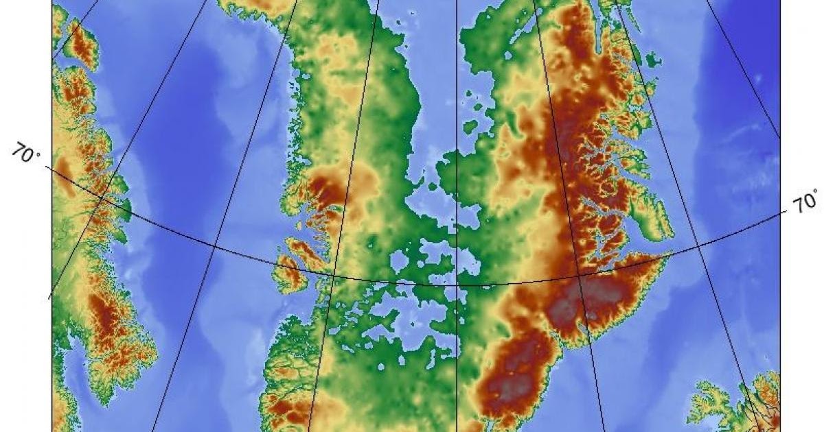 Topographische Karte Dänemark | Landkarte