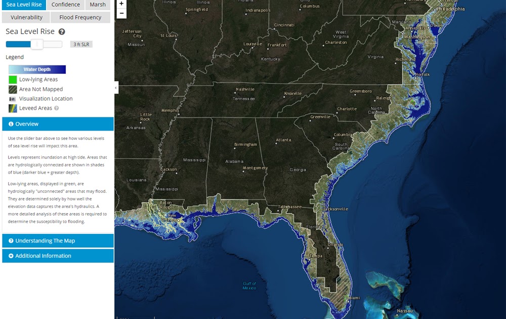 Sea Level Rise Predictions 2030 Map - Map Pasco County