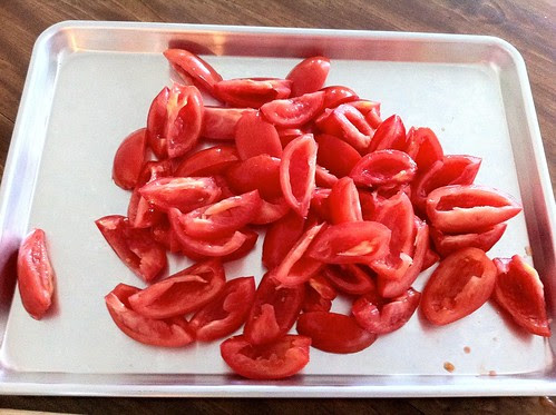 Roma Tomato Quarters with Seeds Removed