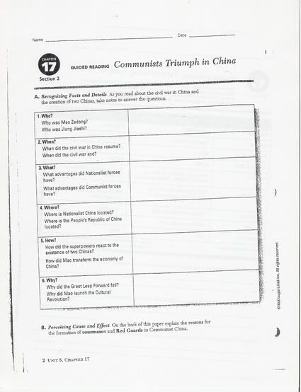 Chapter 6 Section 1 The Scientific Revolution Worksheet Answers