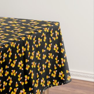 Candy corn pattern tablecloth
