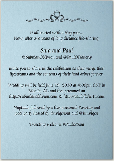 twitter wedding