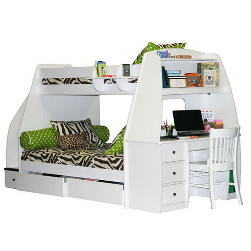 Weebluefish Twin Over Full Bunk Bed With Stairs And Storage