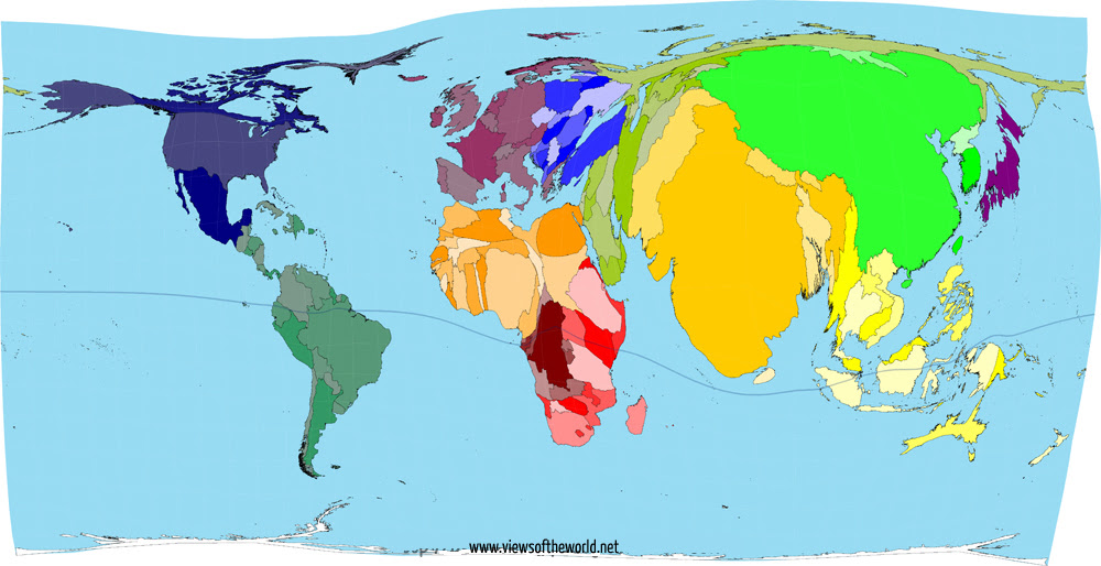 Accurate World Map Real Size