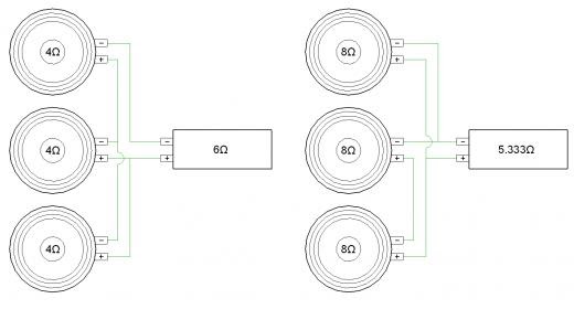 Series Parallel Subwoofer Wiring - Subwoofer Speaker Amp Wiring
