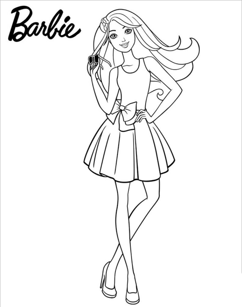 Gambar Mewarnai Berby Mewarnai Barbie Fashion Fairytale Gambar Kartun