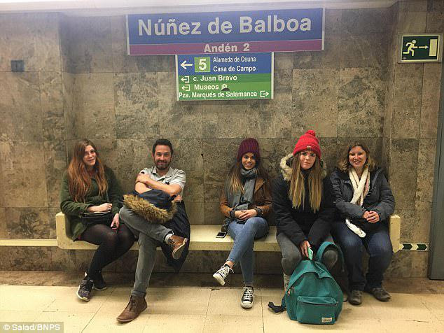 They stayed in an 'enormous' apartment in the centre of Mardrid