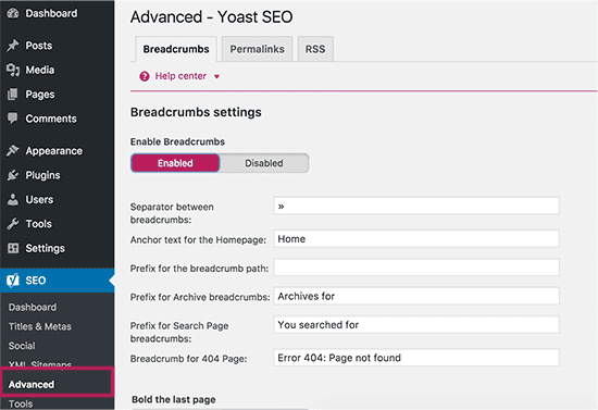 WordPress SEO - Breadcrumbs WordPress SEO - Breadcrumbs