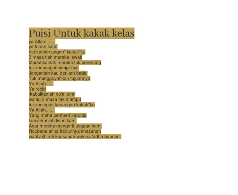 Contoh Puisi Cinta Untuk Kakak Senior Pantun Cinta