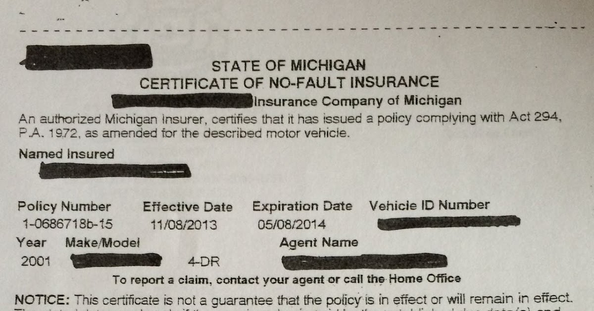 No Proof Of Insurance Ticket Michigan / Smiley No Fault